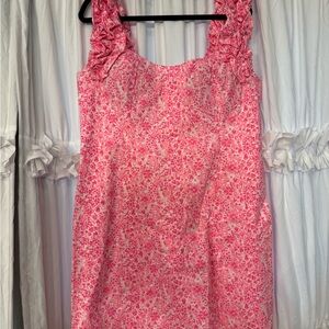 Lilly Pulitzer Pink and White Dress